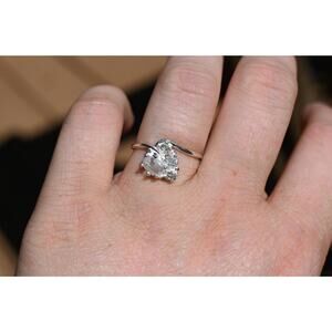 Engagement ring Moonstone and Montana sapphire ring American made